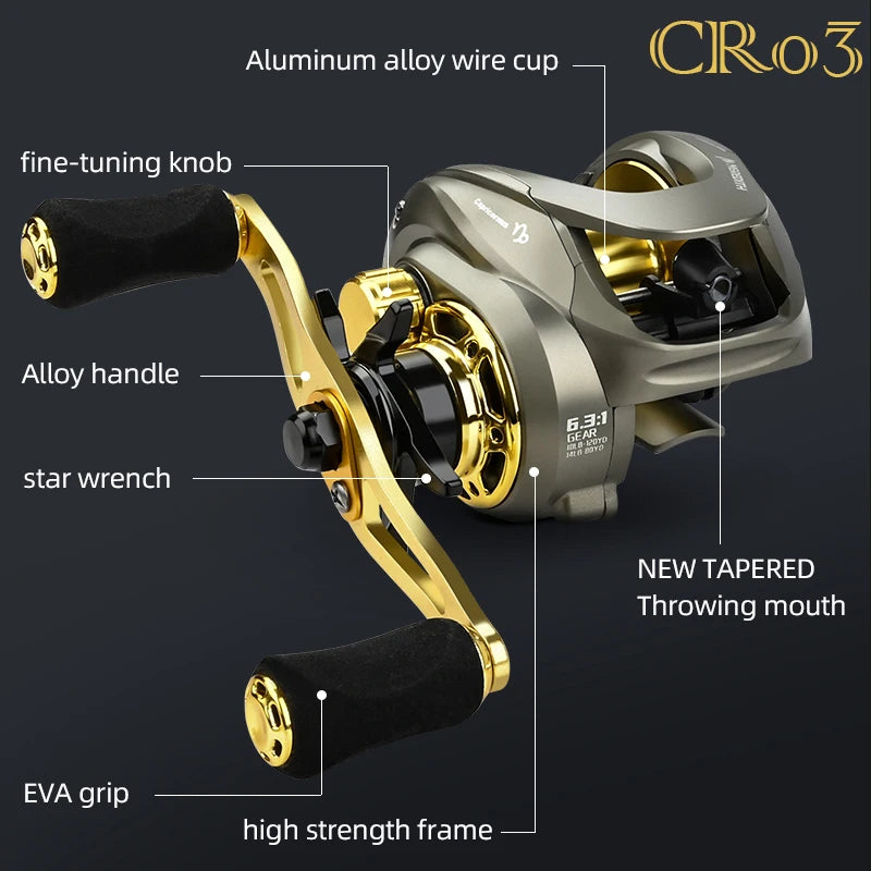 Magnetic Brake System Ultralight Fishing