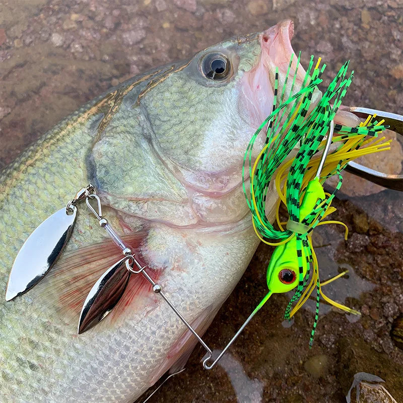 1pcs Spinner Bait 10G 14G Metal Lure Hard Fishing Lure Spinner Lure Spinnerbait Pike Swivel Fish Tackle Wobbler Fishing