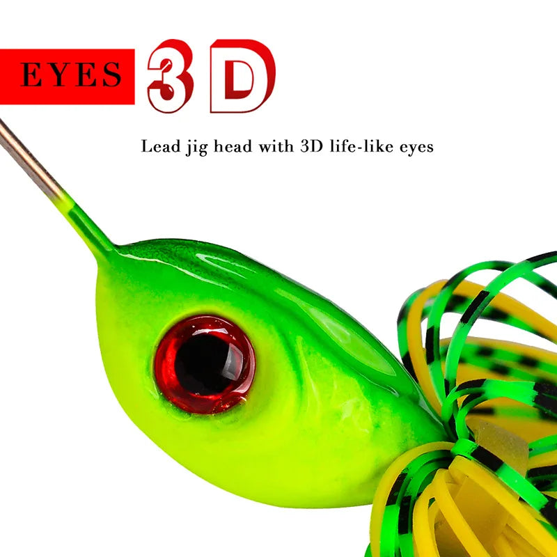 1pcs Spinner Bait 10G 14G Metal Lure Hard Fishing Lure Spinner Lure Spinnerbait Pike Swivel Fish Tackle Wobbler Fishing