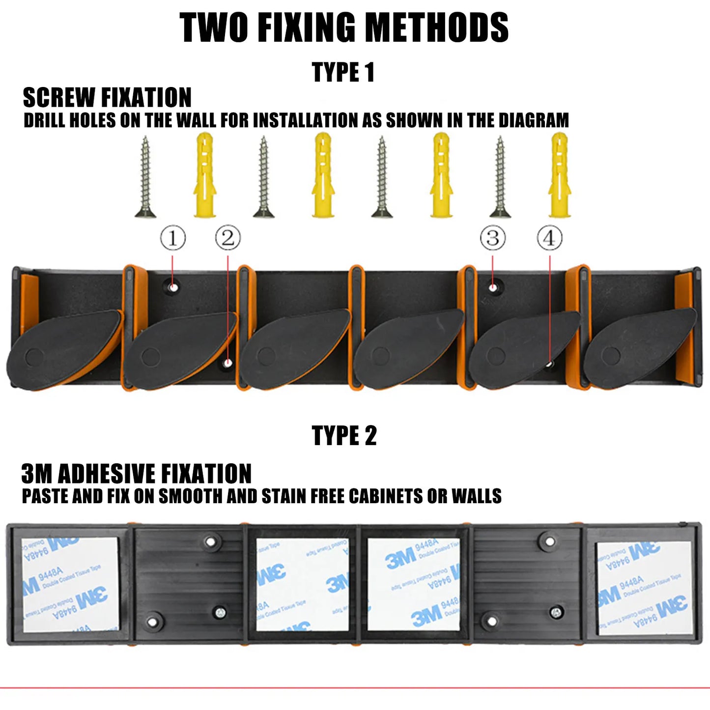 New Wall Fishing Rod Holder Multifunctional Indoor Fishing Pole Rack Non-slip Wear-resistant Tackle Tools for Garage Cabin Basem