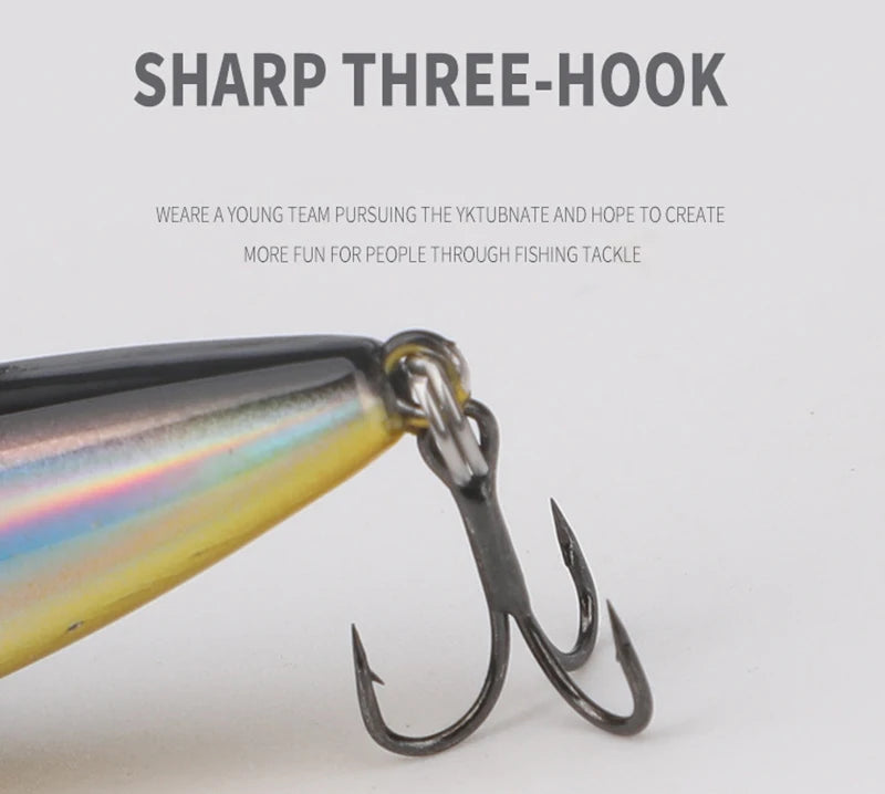 50mm 2.8g Testar Fishing Topwater Lure Surface Walk The Dog Wobblers Stickbait Floating Micro Pencil Walker for Bass Pike Trout