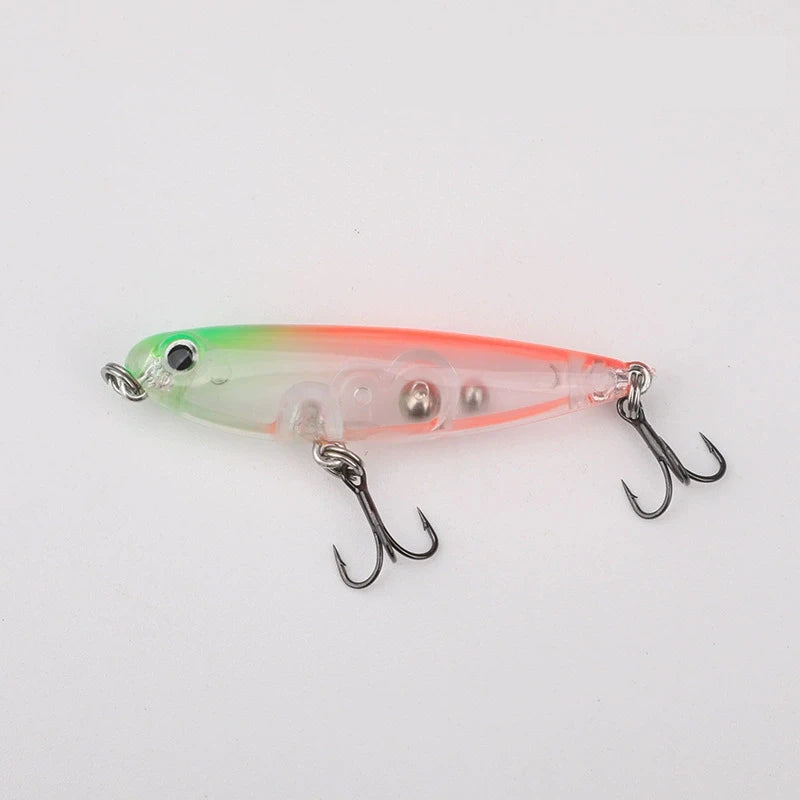 50mm 2.8g Testar Fishing Topwater Lure Surface Walk The Dog Wobblers Stickbait Floating Micro Pencil Walker for Bass Pike Trout