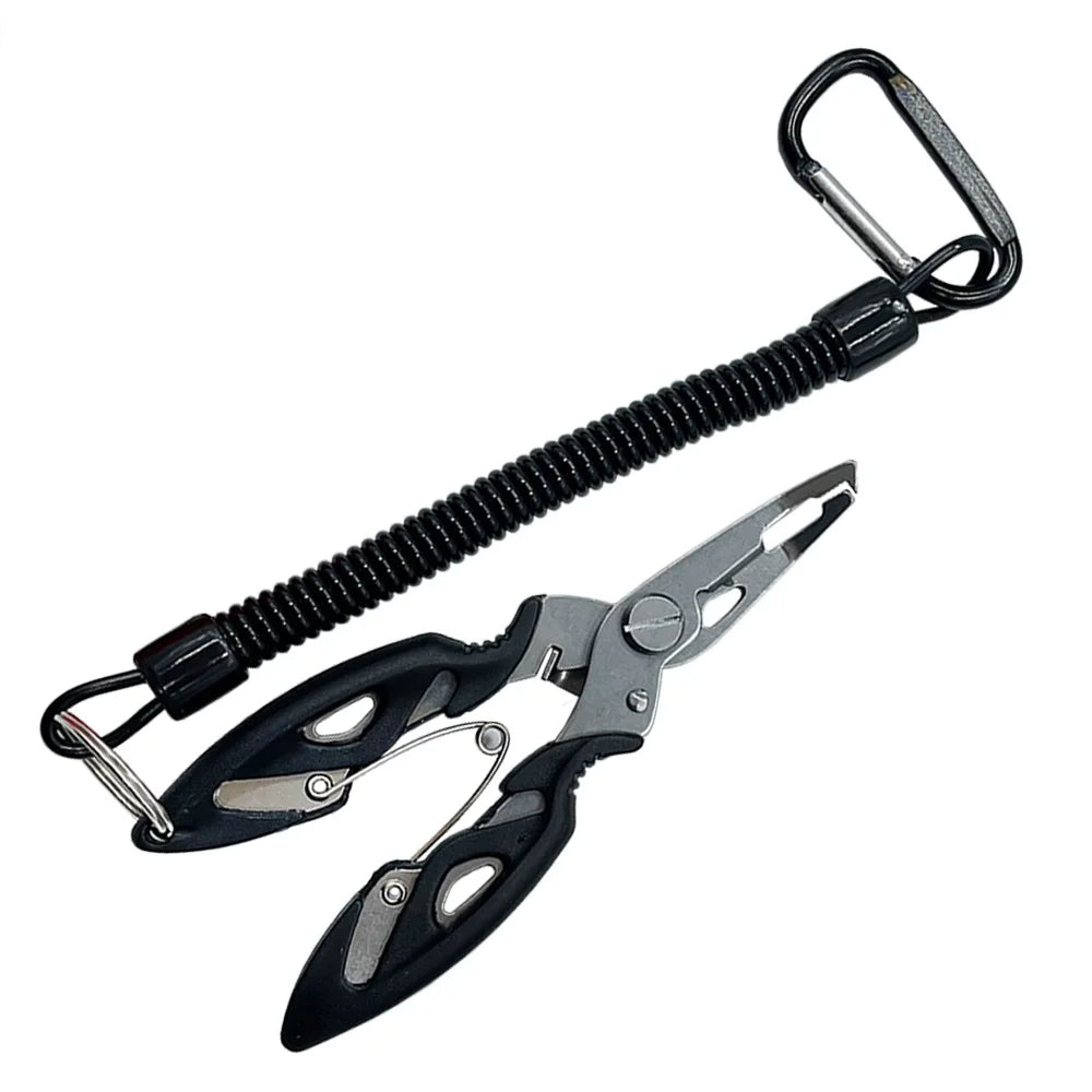 Lure Pliers Multifunctional Stainless Steel Pliers Fish Clamp Lock Fish Controller Max Drag 15kg Anti-Slip Fishing Accessories