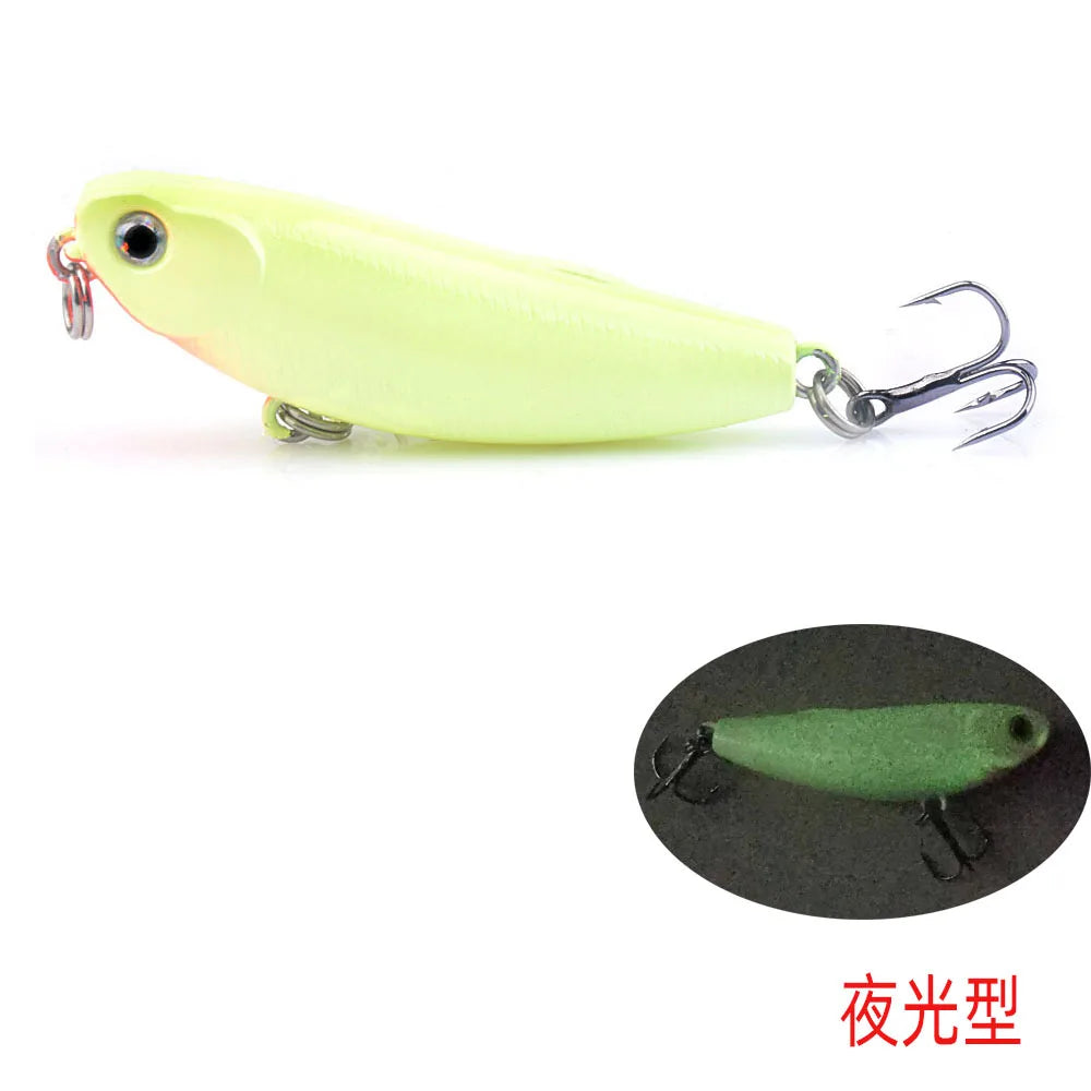 1Pcs Floating Pencil Fishing Lure 5.7cm 4.8g Top Water Dogs Hard Lures Baits Wobblers Artificial Hard Bait Pesca Fishing Tackle