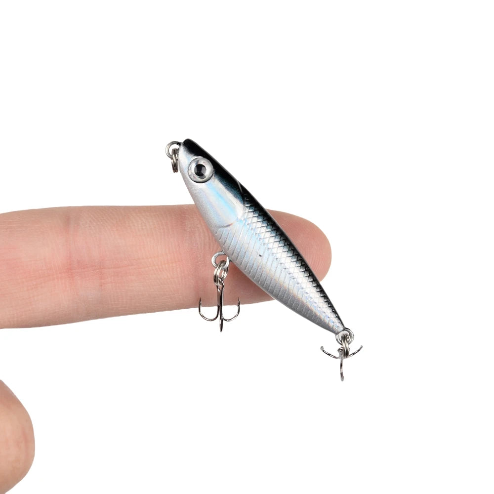 1PCS 1.8g Mini Floating Pencil Fishing Lures Top Water Dogs Hard Lure Baits Wobbler Artificial Hard Bait Pesca Fishing bait 