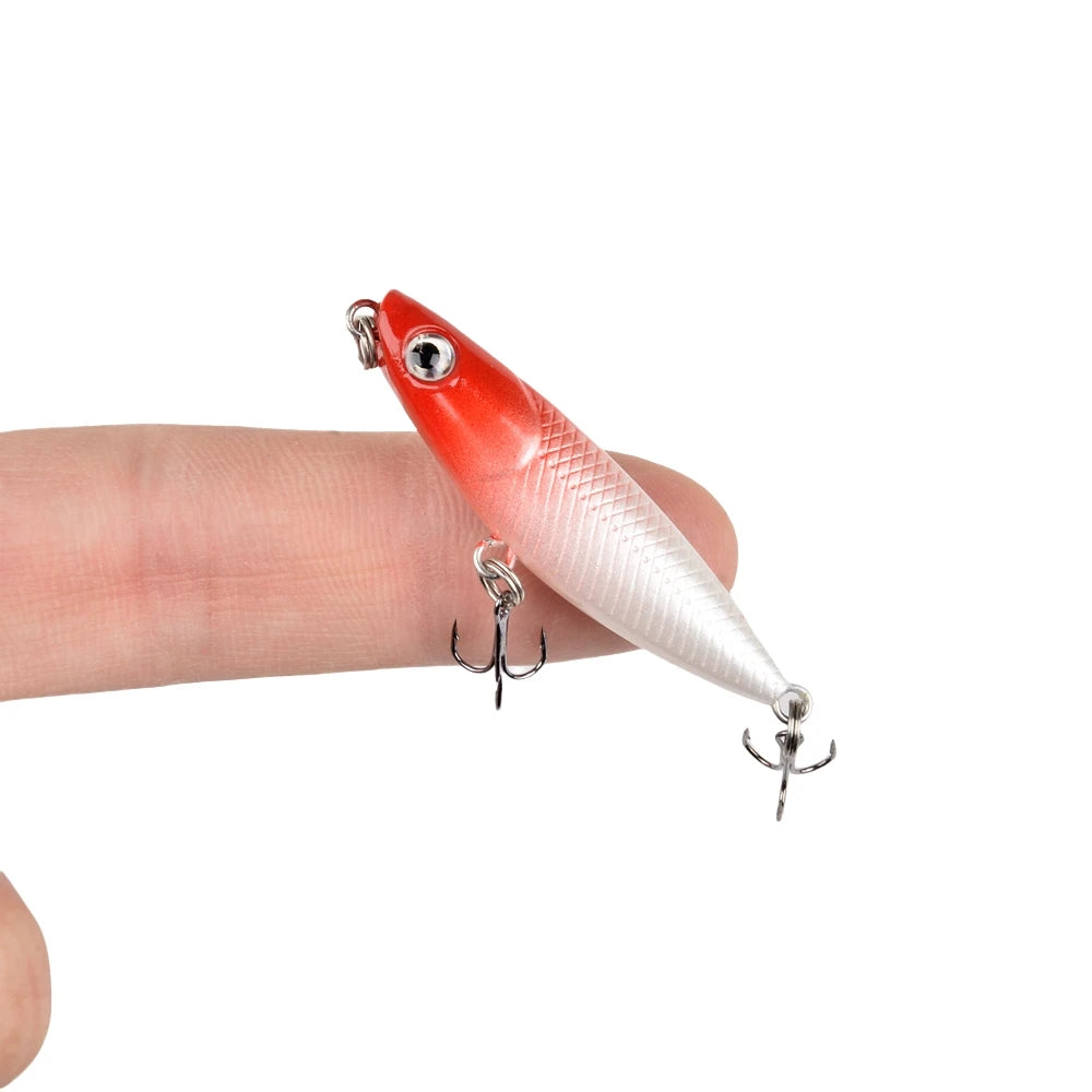 1PCS 1.8g Mini Floating Pencil Fishing Lures Top Water Dogs Hard Lure Baits Wobbler Artificial Hard Bait Pesca Fishing bait 