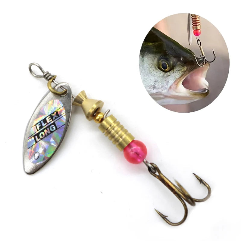 Metal Spoon Spinner Fishing Lure 10pcs Set Spoonbait Crankbaits Fishing Wobblers for Pike Crochet Kit Artificial Bait