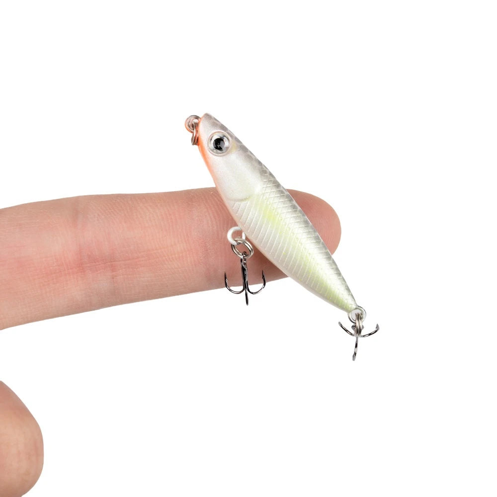 1PCS 1.8g Mini Floating Pencil Fishing Lures Top Water Dogs Hard Lure Baits Wobbler Artificial Hard Bait Pesca Fishing bait 