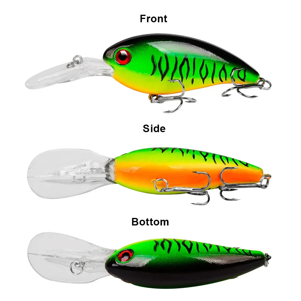 1Pcs Crank Fishing Lures 10mm 14g Floating Artificial Hard Bait Lures Tackle Bass Pike Fishing Tackle Wobblers Pesca Crankbait
