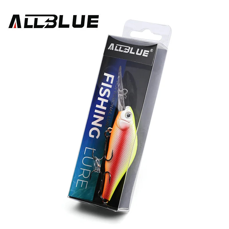 ALLBLUE HUNCH 70SP DR Professional Fishing Lure 70mm 10g Suspend Wobbler Minnow Depth 1.5-2m Bass Pike Artificial Bait Tackle