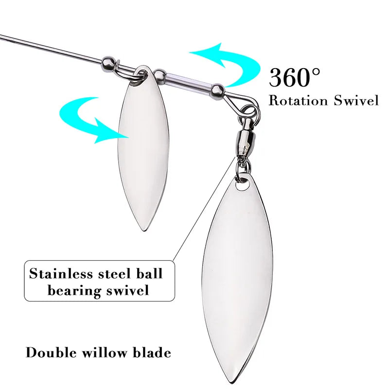 1pcs Spinner Bait 10G 14G Metal Lure Hard Fishing Lure Spinner Lure Spinnerbait Pike Swivel Fish Tackle Wobbler Fishing