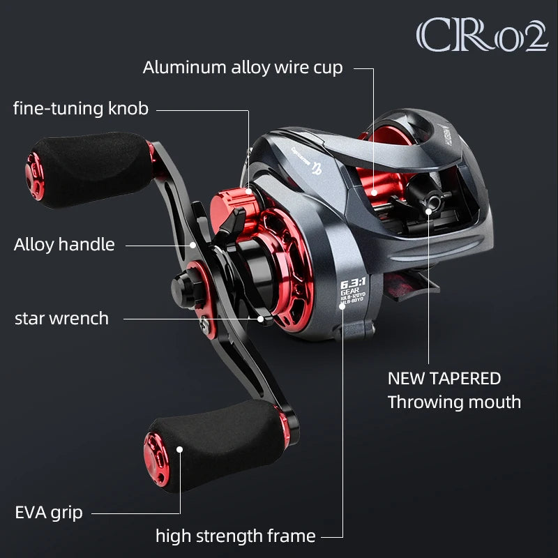 Magnetic Brake System Ultralight Fishing