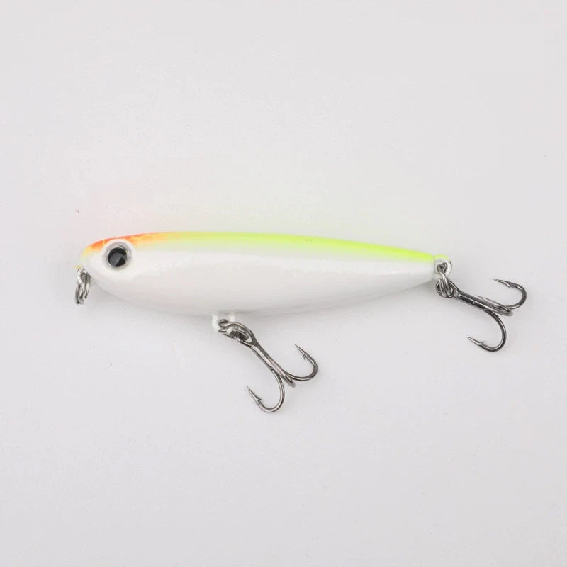 50mm 2.8g Testar Fishing Topwater Lure Surface Walk The Dog Wobblers Stickbait Floating Micro Pencil Walker for Bass Pike Trout