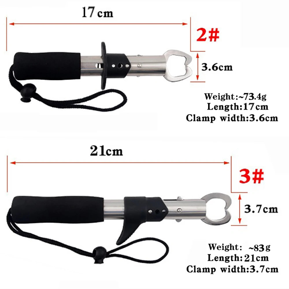 Lure Pliers Multifunctional Stainless Steel Pliers Fish Clamp Lock Fish Controller Max Drag 15kg Anti-Slip Fishing Accessories