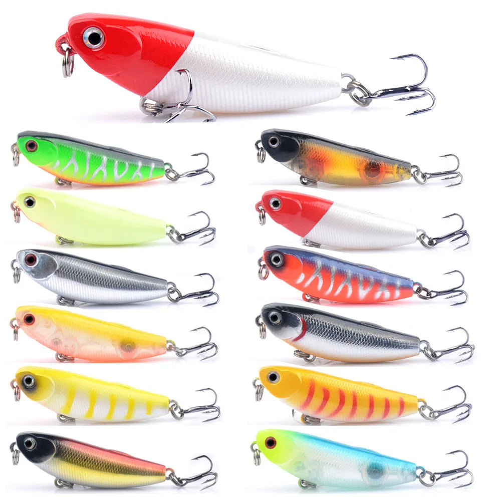 1Pcs Floating Pencil Fishing Lure 5.7cm 4.8g Top Water Dogs Hard Lures Baits Wobblers Artificial Hard Bait Pesca Fishing Tackle
