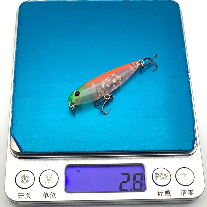 50mm 2.8g Testar Fishing Topwater Lure Surface Walk The Dog Wobblers Stickbait Floating Micro Pencil Walker for Bass Pike Trout