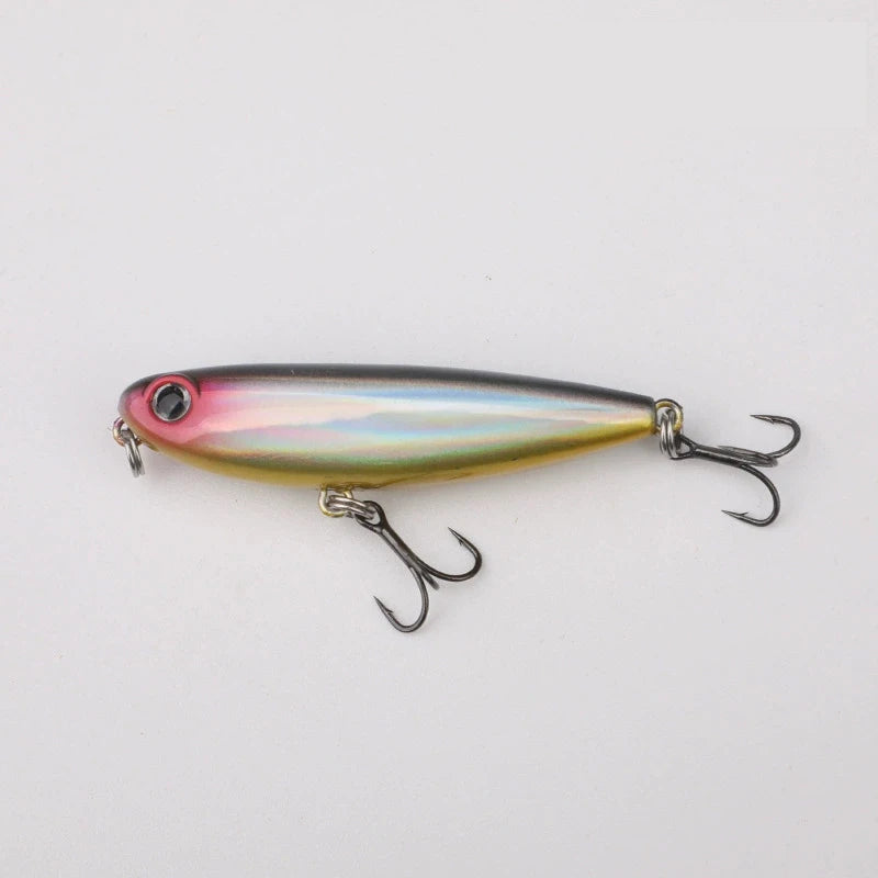 50mm 2.8g Testar Fishing Topwater Lure Surface Walk The Dog Wobblers Stickbait Floating Micro Pencil Walker for Bass Pike Trout