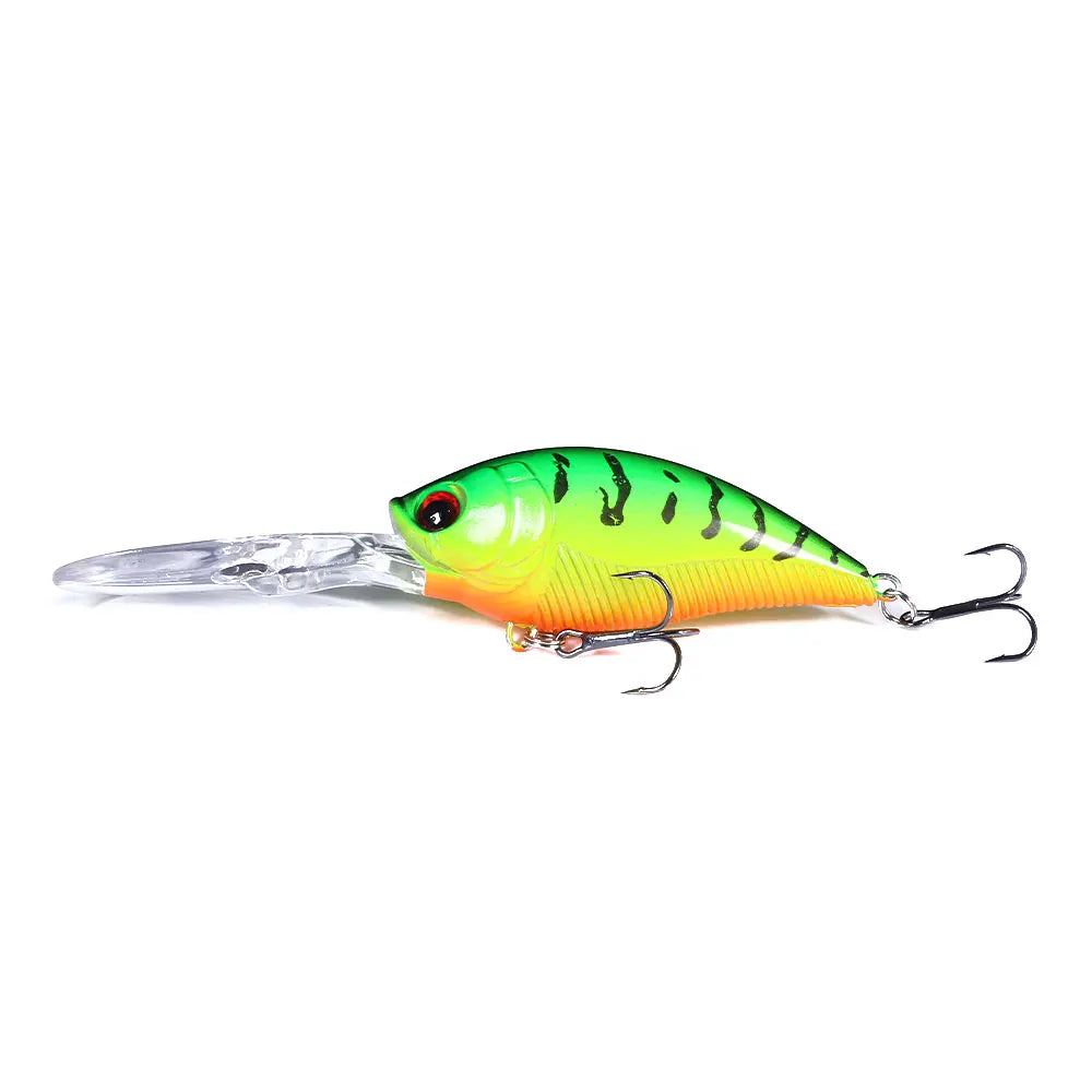 Hengjia 12.5cm 20.5g Crankbait leurre Fishing Lure Pike Carp Fishing Artificial Hard Bait Wobbler Crankbait Fishing Tackle