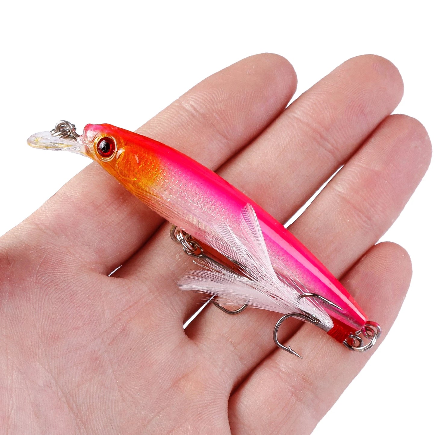1Pcs sinking Fishing Lure Wobbler 8.5cm 7.2g Minnow Artificial Laser Hard Bait 3D Eyes bass Carp Fishing Crankbait Tackle