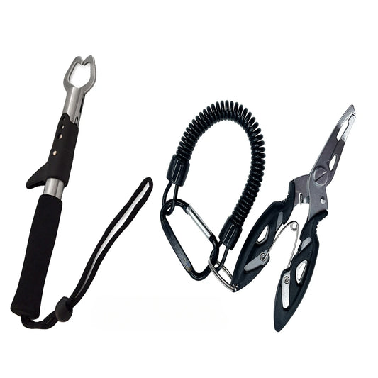 Lure Pliers Multifunctional Stainless Steel Pliers Fish Clamp Lock Fish Controller Max Drag 15kg  Anti-Slip Fishing Accessories