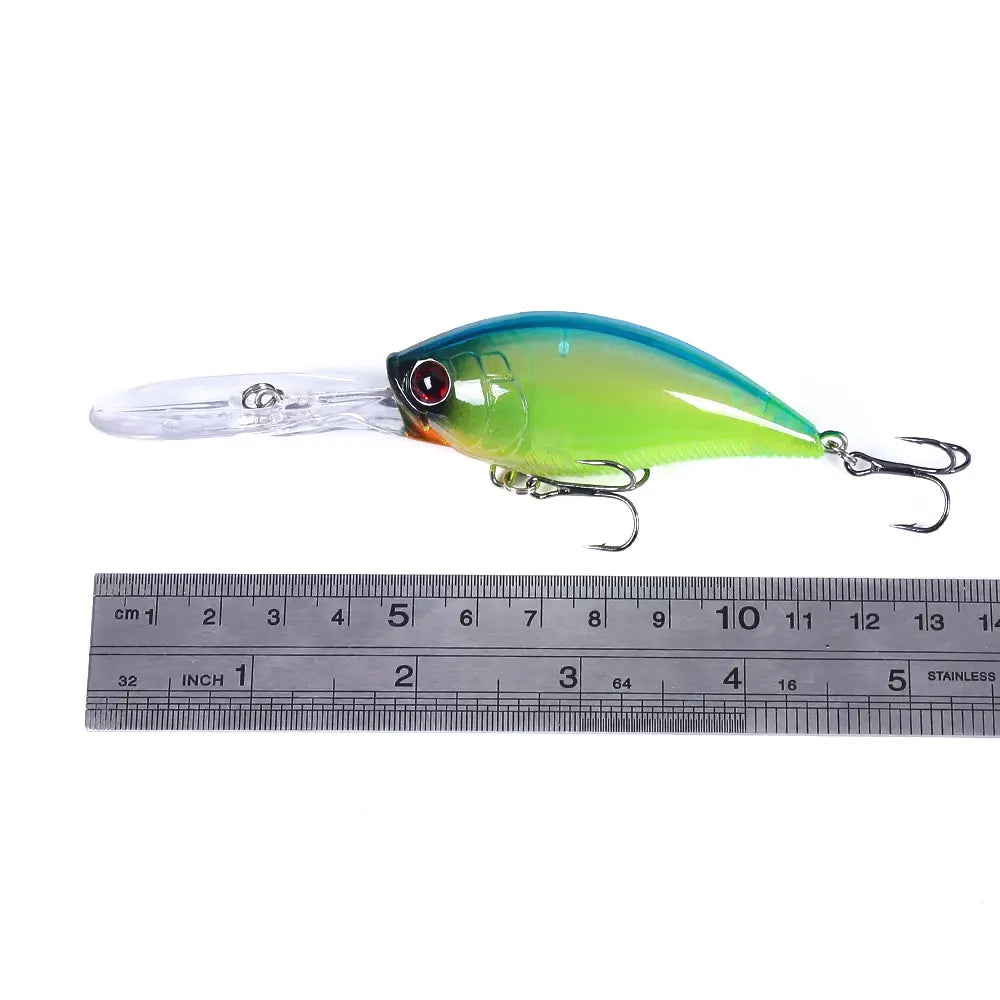 Hengjia 12.5cm 20.5g Crankbait leurre Fishing Lure Pike Carp Fishing Artificial Hard Bait Wobbler Crankbait Fishing Tackle