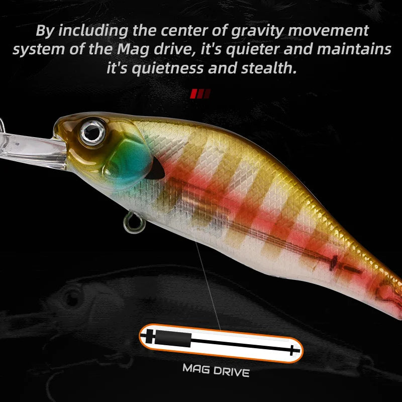 ALLBLUE HUNCH 70SP DR Professional Fishing Lure 70mm 10g Suspend Wobbler Minnow Depth 1.5-2m Bass Pike Artificial Bait Tackle